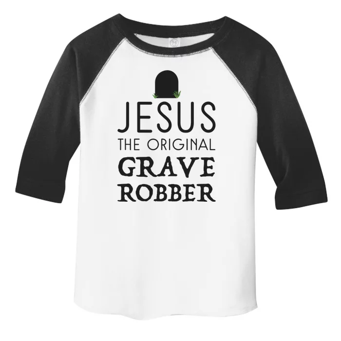 Jesus Original Grave Robber Cute Christian Easter Halloween Toddler Fine Jersey T-Shirt