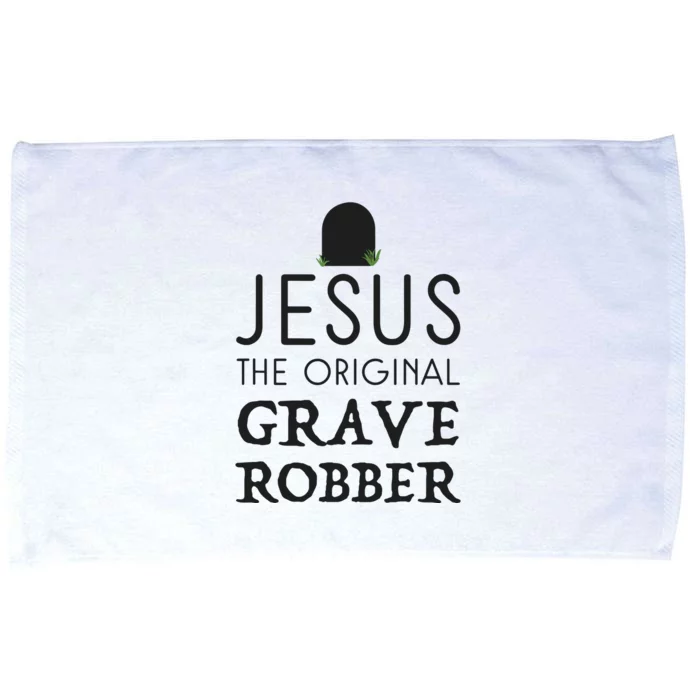 Jesus Original Grave Robber Cute Christian Easter Halloween Microfiber Hand Towel