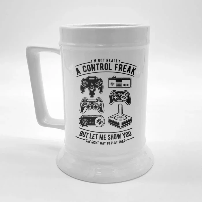 Joystick Online Game Electronics Front & Back Beer Stein