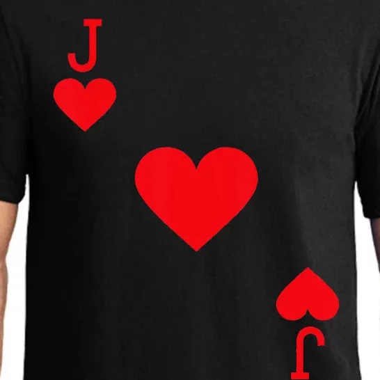 Jack Of Hearts Costume Halloween Deck Of Cards Pajama Set