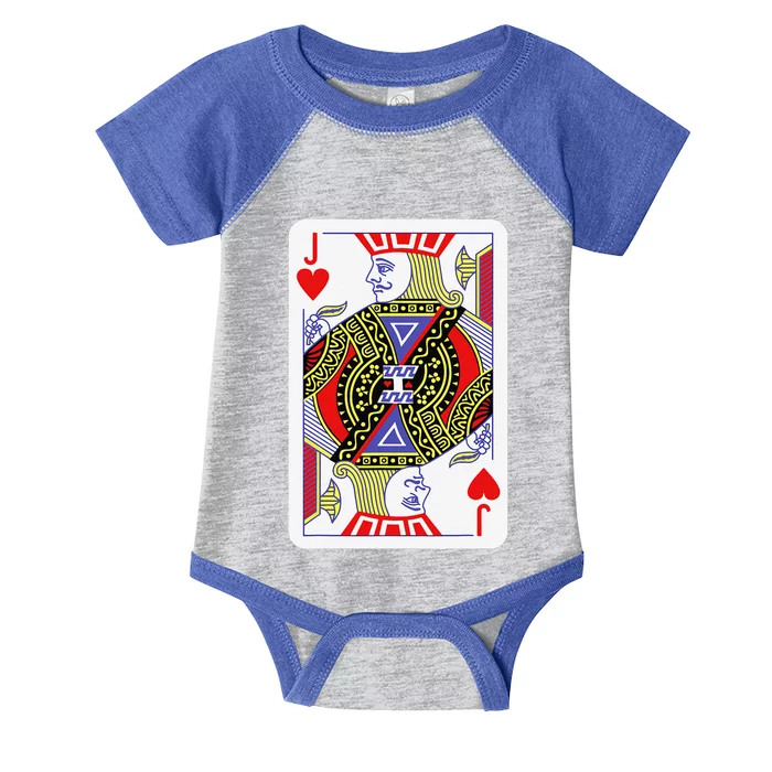 Jack Of Hearts Playing Cards Halloween Costume Casino Easy Infant Baby Jersey Bodysuit