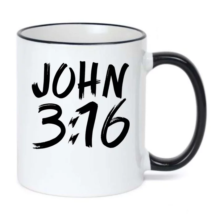 John 3:16 Black Color Changing Mug