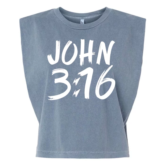 John 3:16 Garment-Dyed Women's Muscle Tee