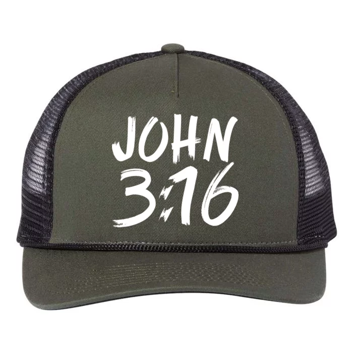 John 3:16 Retro Rope Trucker Hat Cap