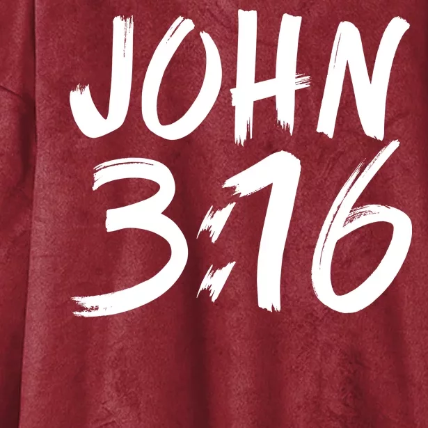 John 3:16 Hooded Wearable Blanket