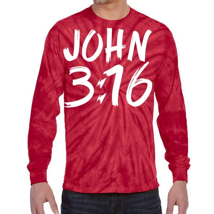 John 3:16 Tie-Dye Long Sleeve Shirt