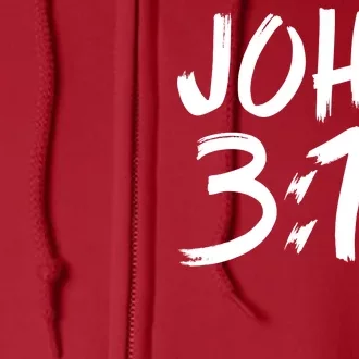 John 3:16 Full Zip Hoodie