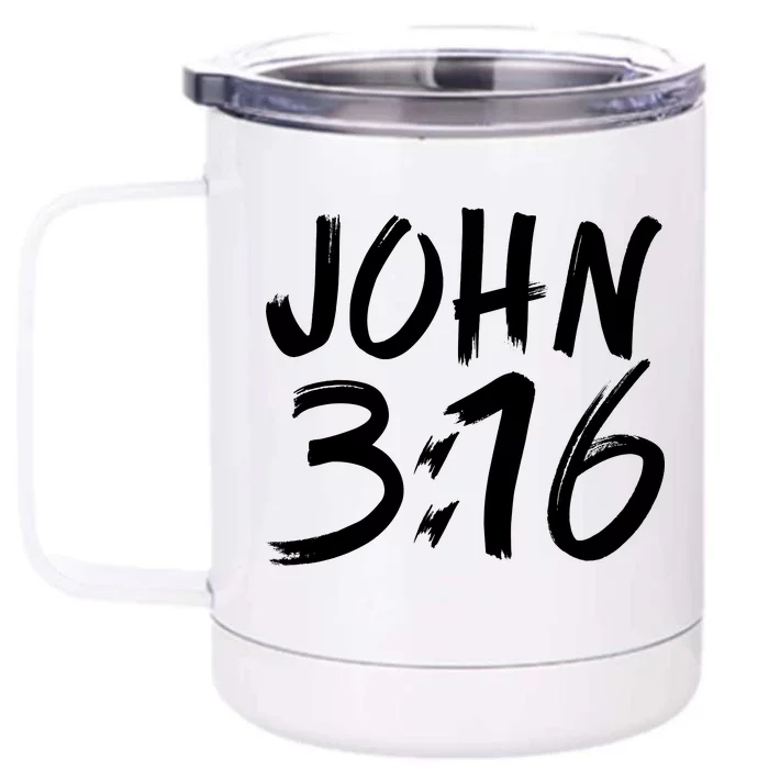 John 3:16 Front & Back 12oz Stainless Steel Tumbler Cup