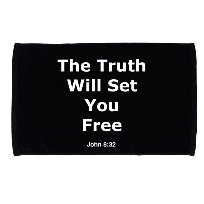 John 8:32 The Truth Will Set You Free Microfiber Hand Towel