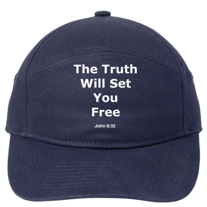 John 8:32 The Truth Will Set You Free 7-Panel Snapback Hat