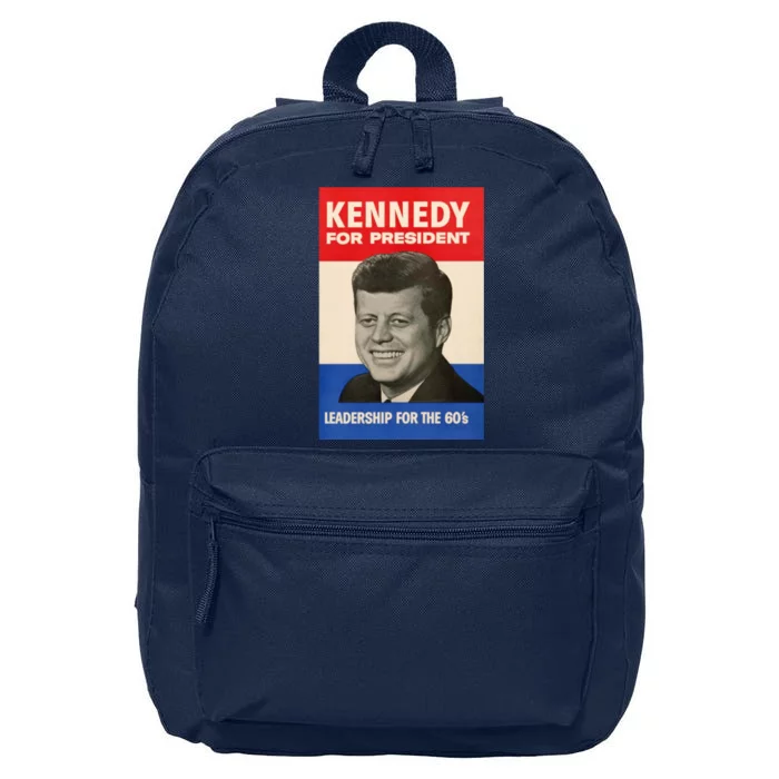 John F. Kennedy 1960 Campaign Poster 16 in Basic Backpack