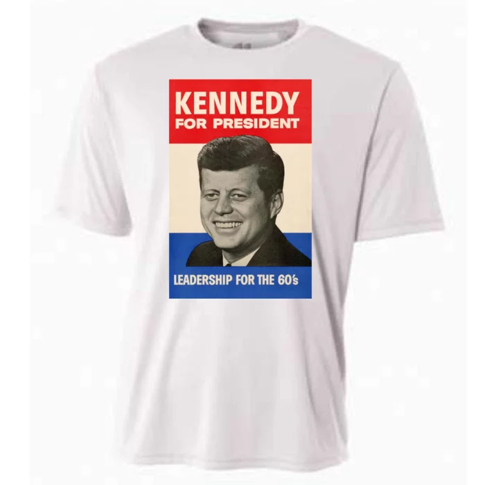 John F. Kennedy 1960 Campaign Poster Cooling Performance Crew T-Shirt