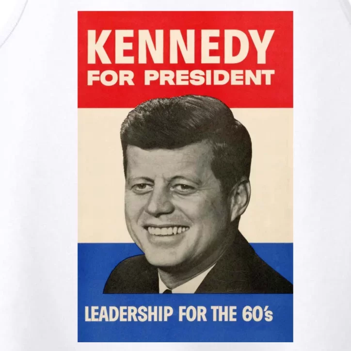 John F. Kennedy 1960 Campaign Poster Performance Tank