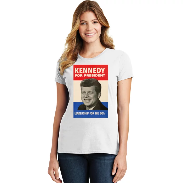 John F. Kennedy 1960 Campaign Poster Women's T-Shirt