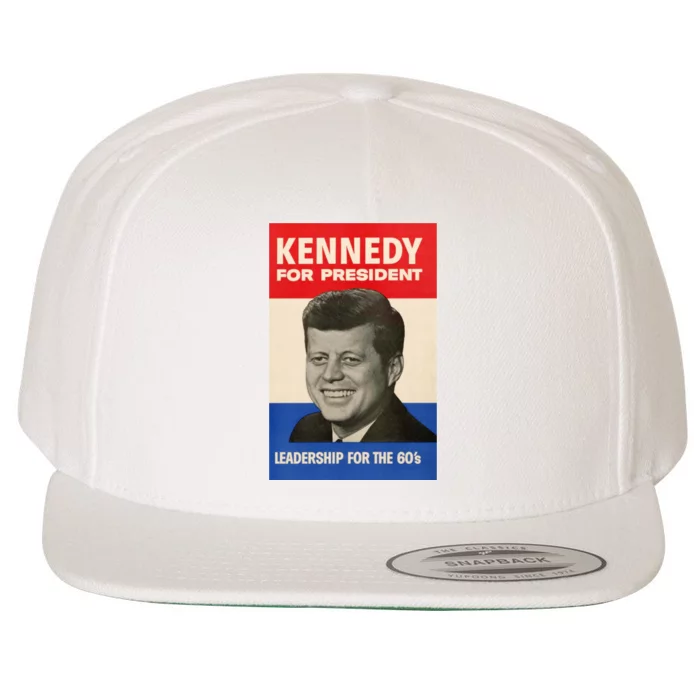 John F. Kennedy 1960 Campaign Poster Wool Snapback Cap