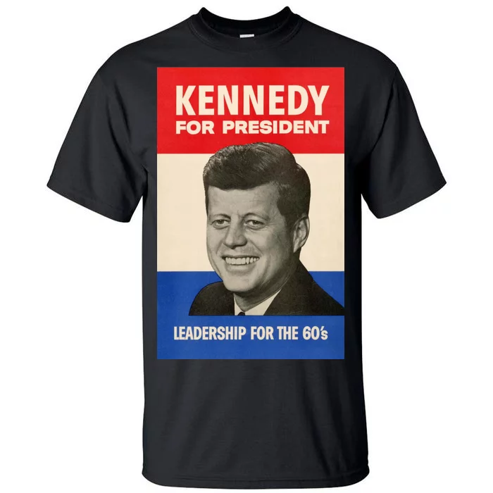 John F. Kennedy 1960 Campaign Vintage Poster Tall T-Shirt