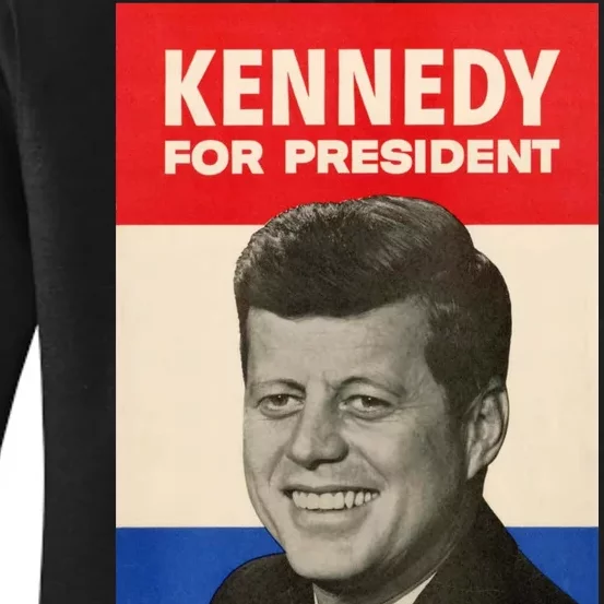 John F. Kennedy 1960 Campaign Vintage Poster Women's Pullover Hoodie