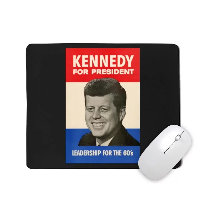 John F. Kennedy 1960 Campaign Vintage Poster Mousepad