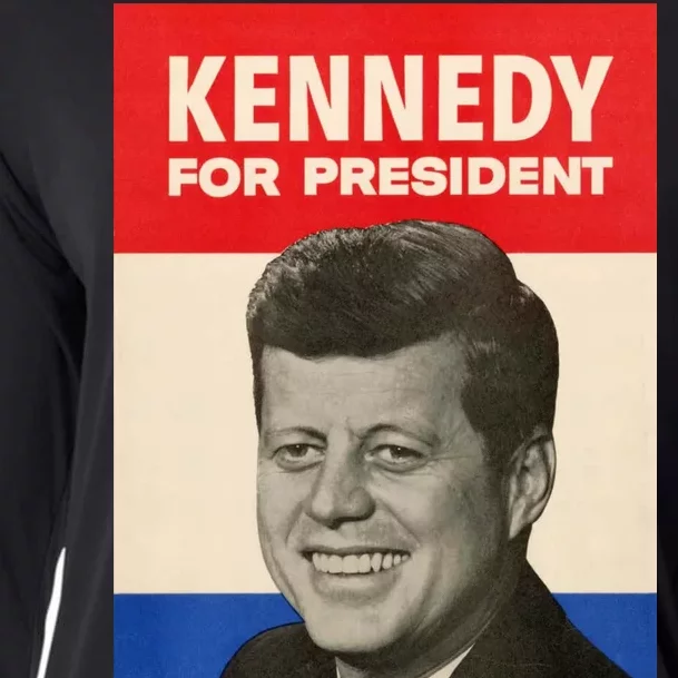 John F. Kennedy 1960 Campaign Vintage Poster Cooling Performance Long Sleeve Crew