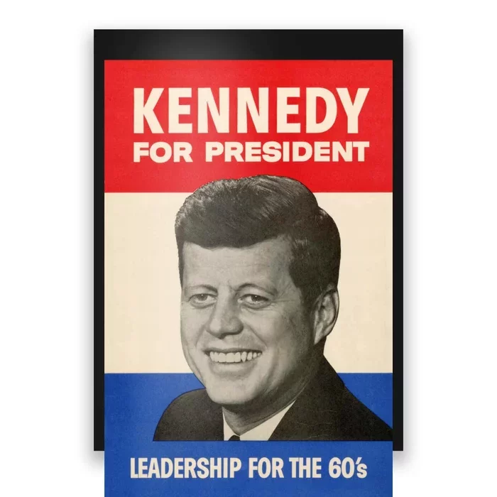 John F. Kennedy 1960 Campaign Vintage Poster Poster