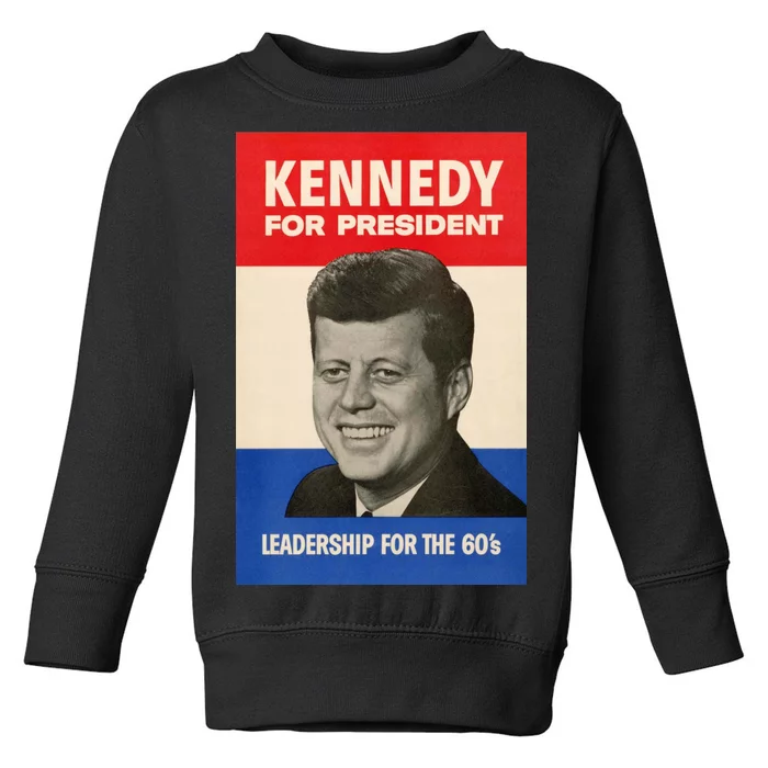 John F. Kennedy 1960 Campaign Vintage Poster Toddler Sweatshirt