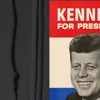 John F. Kennedy 1960 Campaign Vintage Poster Full Zip Hoodie