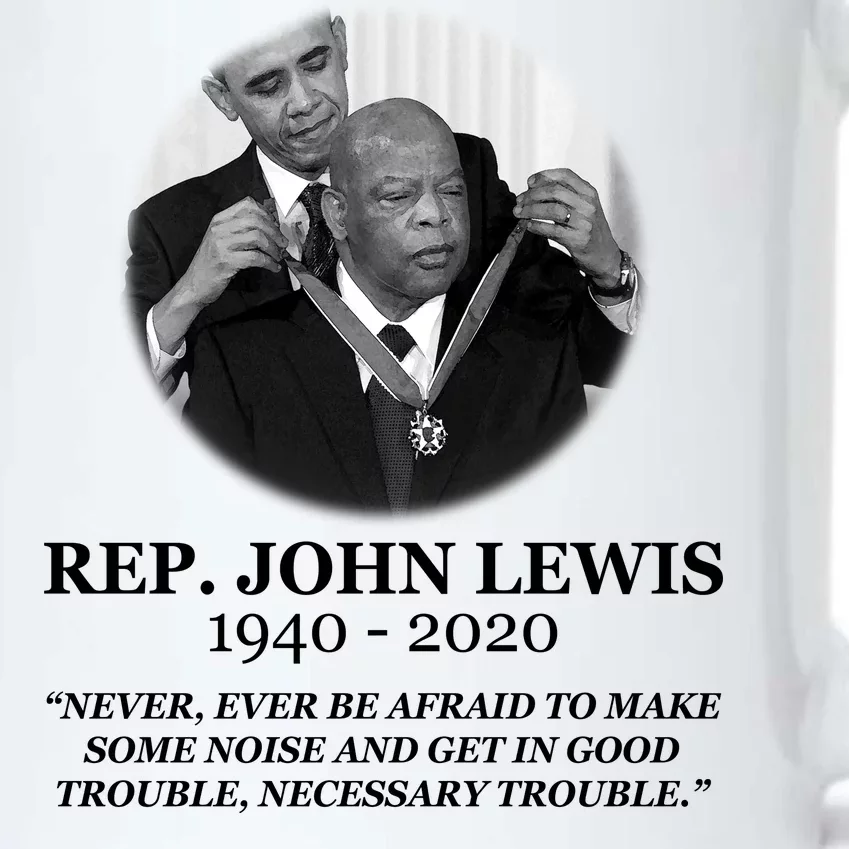 John Lewis Medal Of Freedom RIP 1940-2020 Black Color Changing Mug