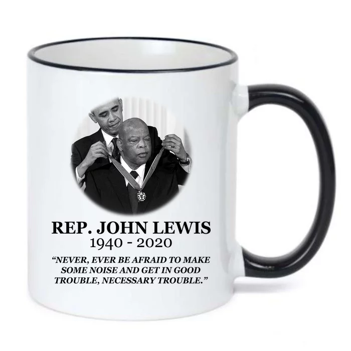 John Lewis Medal Of Freedom RIP 1940-2020 Black Color Changing Mug