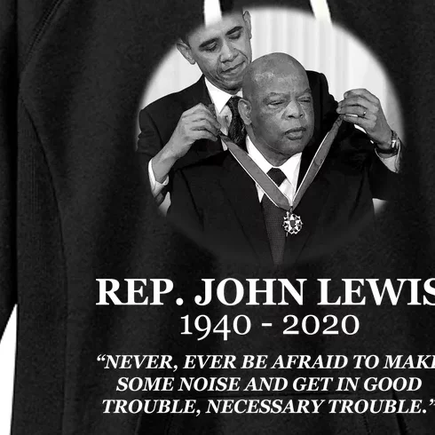 John Lewis Medal Of Freedom RIP 1940-2020 Women's Fleece Hoodie