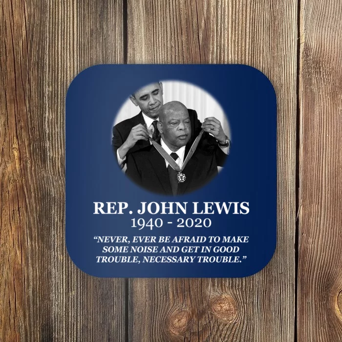 John Lewis Medal Of Freedom RIP 1940-2020 Coaster