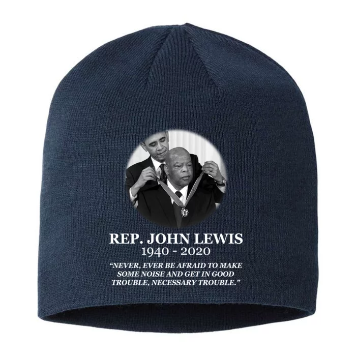 John Lewis Medal Of Freedom RIP 1940-2020 8 1/2in Sustainable Knit Beanie