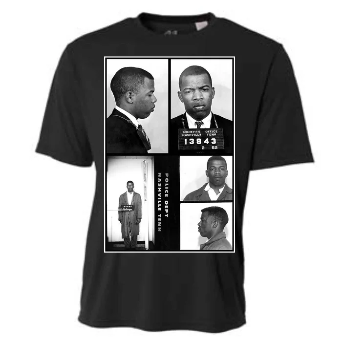 John Lewis Mug Shots Civil Rights Leader Cooling Performance Crew T-Shirt