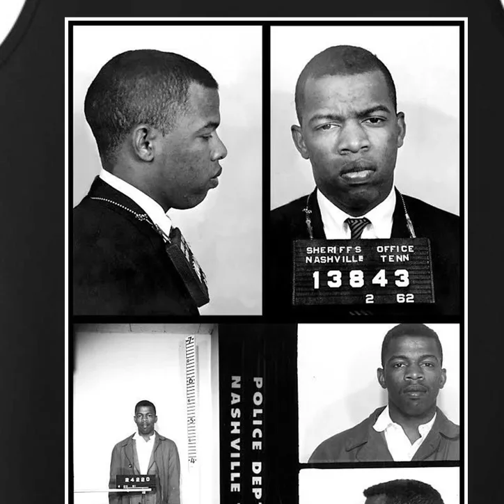 John Lewis Mug Shots Civil Rights Leader Performance Tank