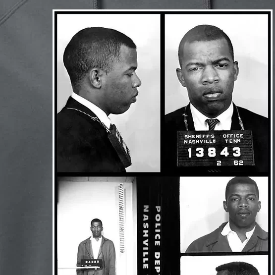 John Lewis Mug Shots Civil Rights Leader Performance Fleece Hoodie