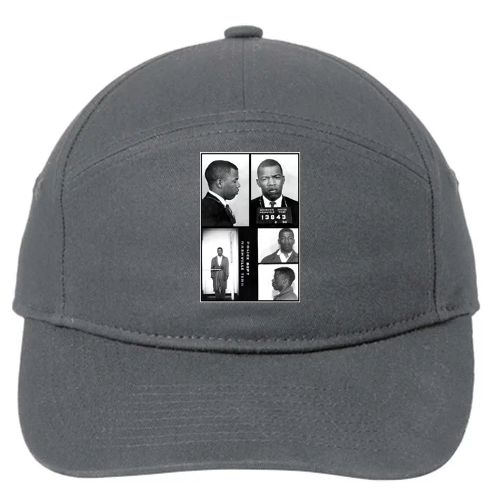 John Lewis Mug Shots Civil Rights Leader 7-Panel Snapback Hat