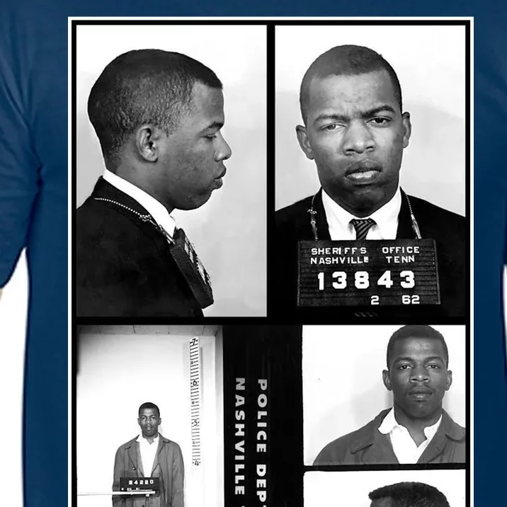 John Lewis Mug Shots Civil Rights Leader Comfort Colors T-Shirt