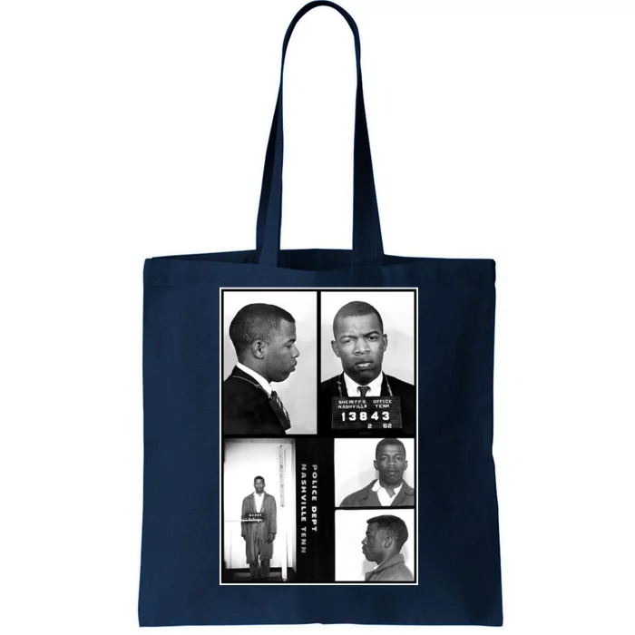 John Lewis Mug Shots Civil Rights Leader Tote Bag