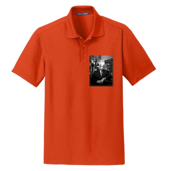 John Lewis Portrait Quote 1940-2020 Tribute Dry Zone Grid Performance Polo