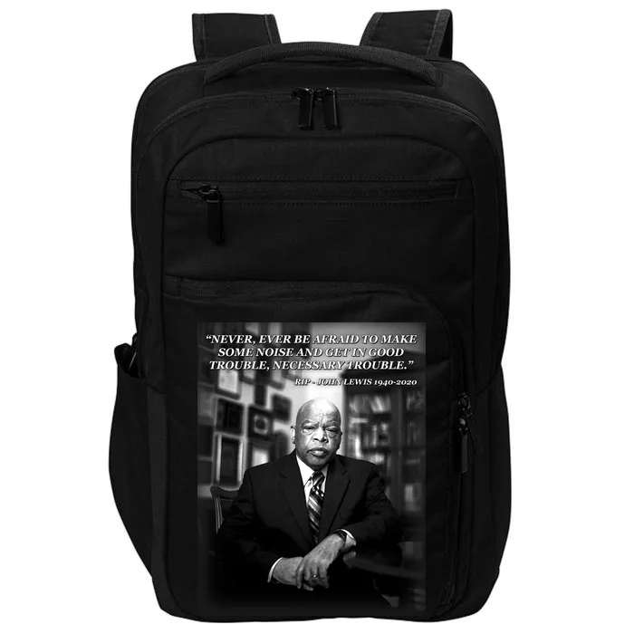 John Lewis Portrait Quote 1940-2020 Tribute Impact Tech Backpack