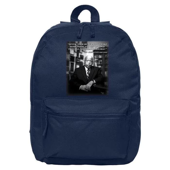 John Lewis Portrait Quote 1940-2020 Tribute 16 in Basic Backpack