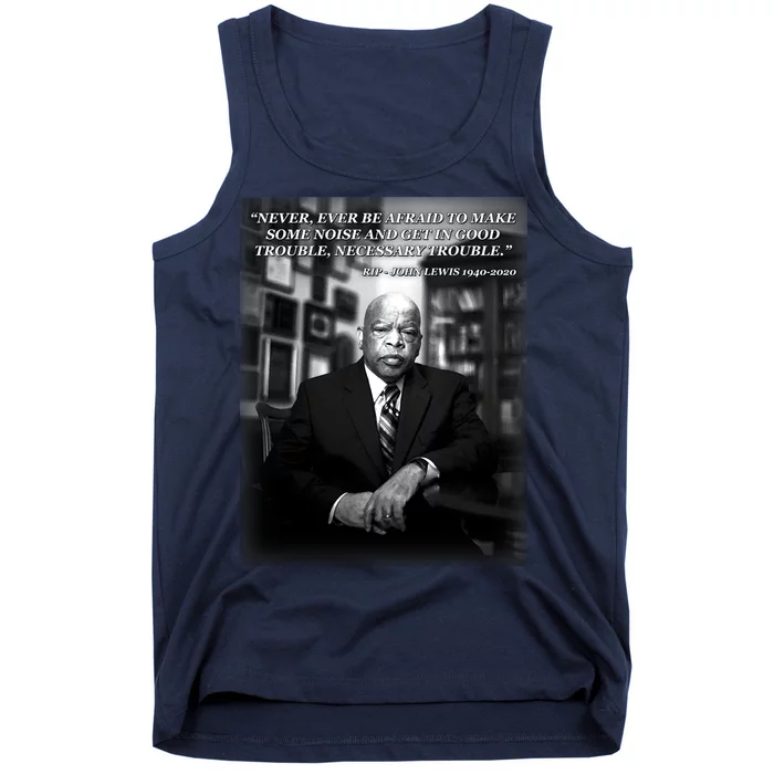 John Lewis Portrait Quote 1940-2020 Tribute Tank Top