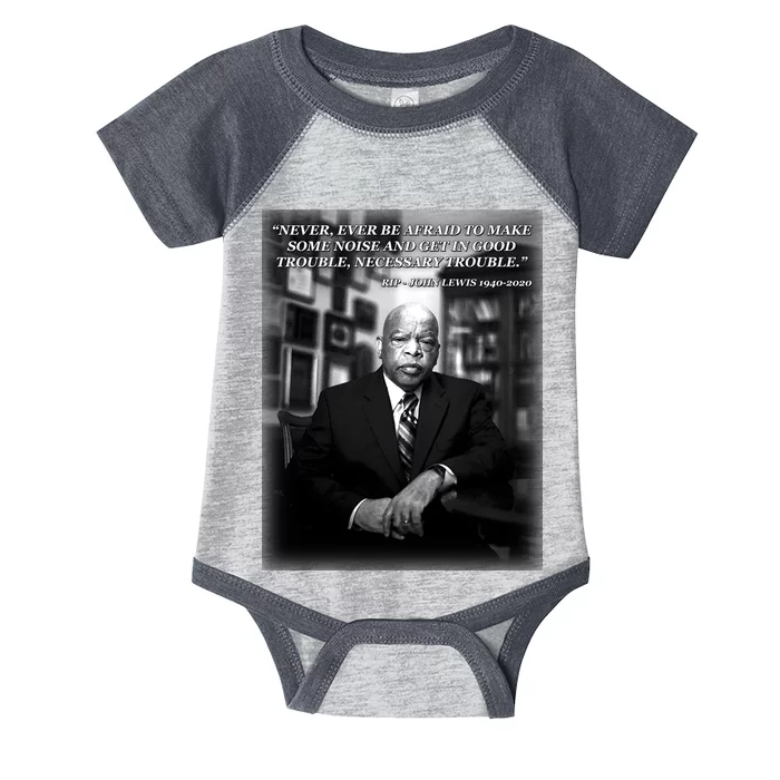 John Lewis Portrait Quote 1940-2020 Tribute Infant Baby Jersey Bodysuit