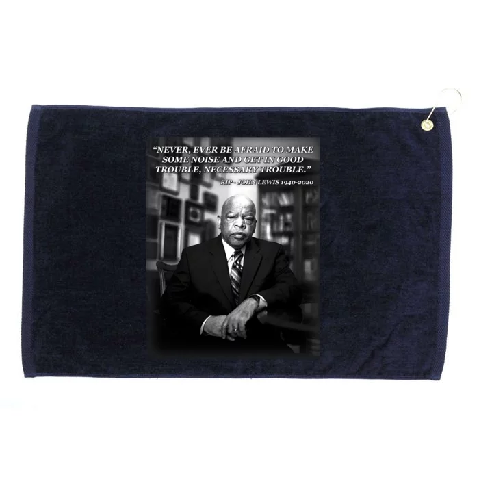 John Lewis Portrait Quote 1940-2020 Tribute Grommeted Golf Towel