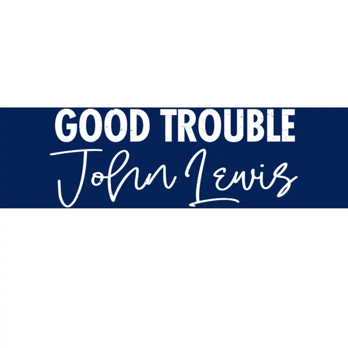 John Lewis Signature Tribute Good Trouble Bumper Sticker