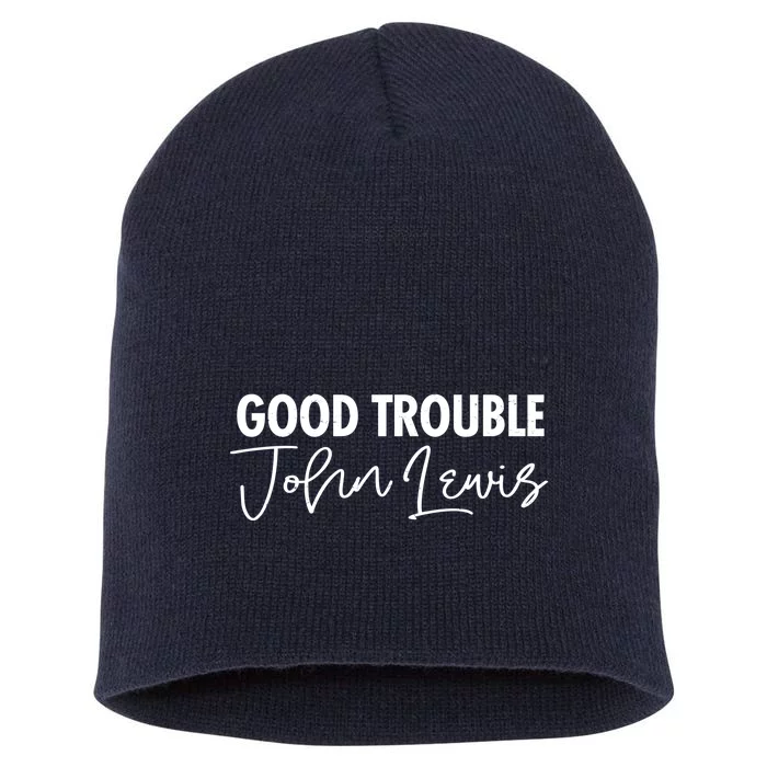 John Lewis Signature Tribute Good Trouble Short Acrylic Beanie