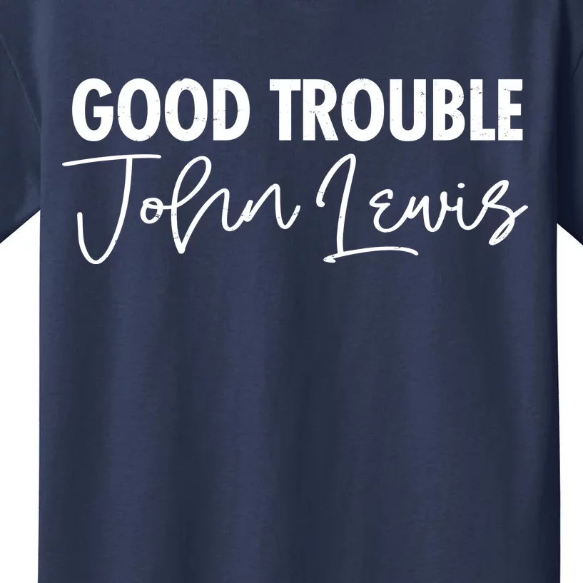 John Lewis Signature Tribute Good Trouble Kids T-Shirt