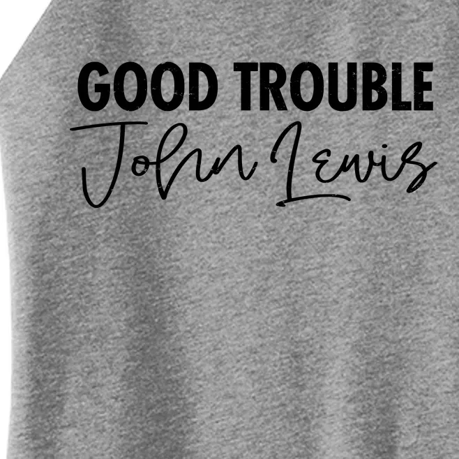 John Lewis Signature Tribute Good Trouble Women’s Perfect Tri Rocker Tank