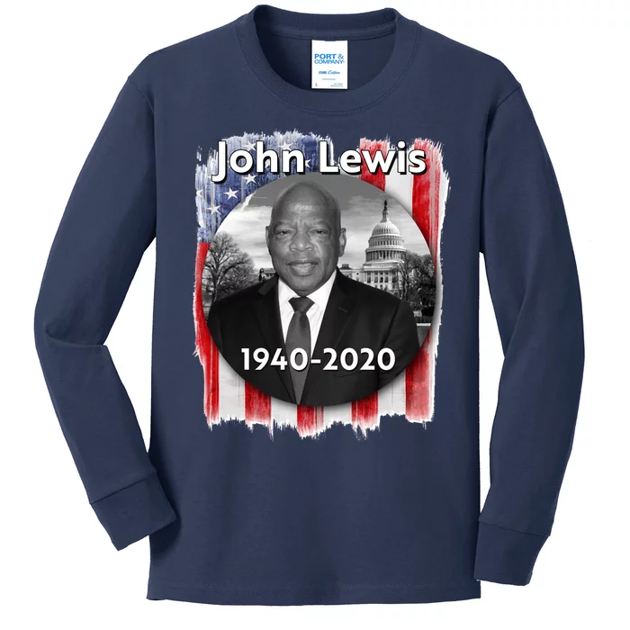 John Lewis Tribute Kids Long Sleeve Shirt