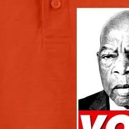 John Lewis Tribute Vote Poster Dry Zone Grid Performance Polo