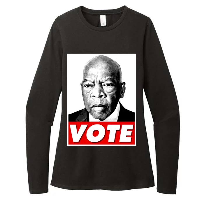 John Lewis Tribute Vote Poster Womens CVC Long Sleeve Shirt